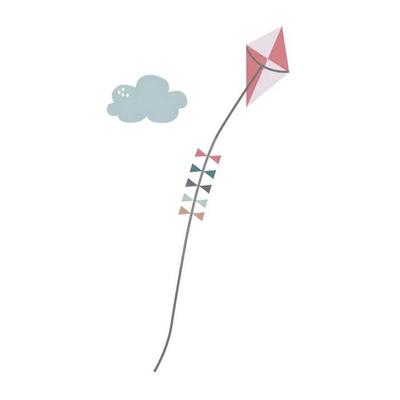 Sebra stickers muraux Règle à mesurer Dragon en papier rose