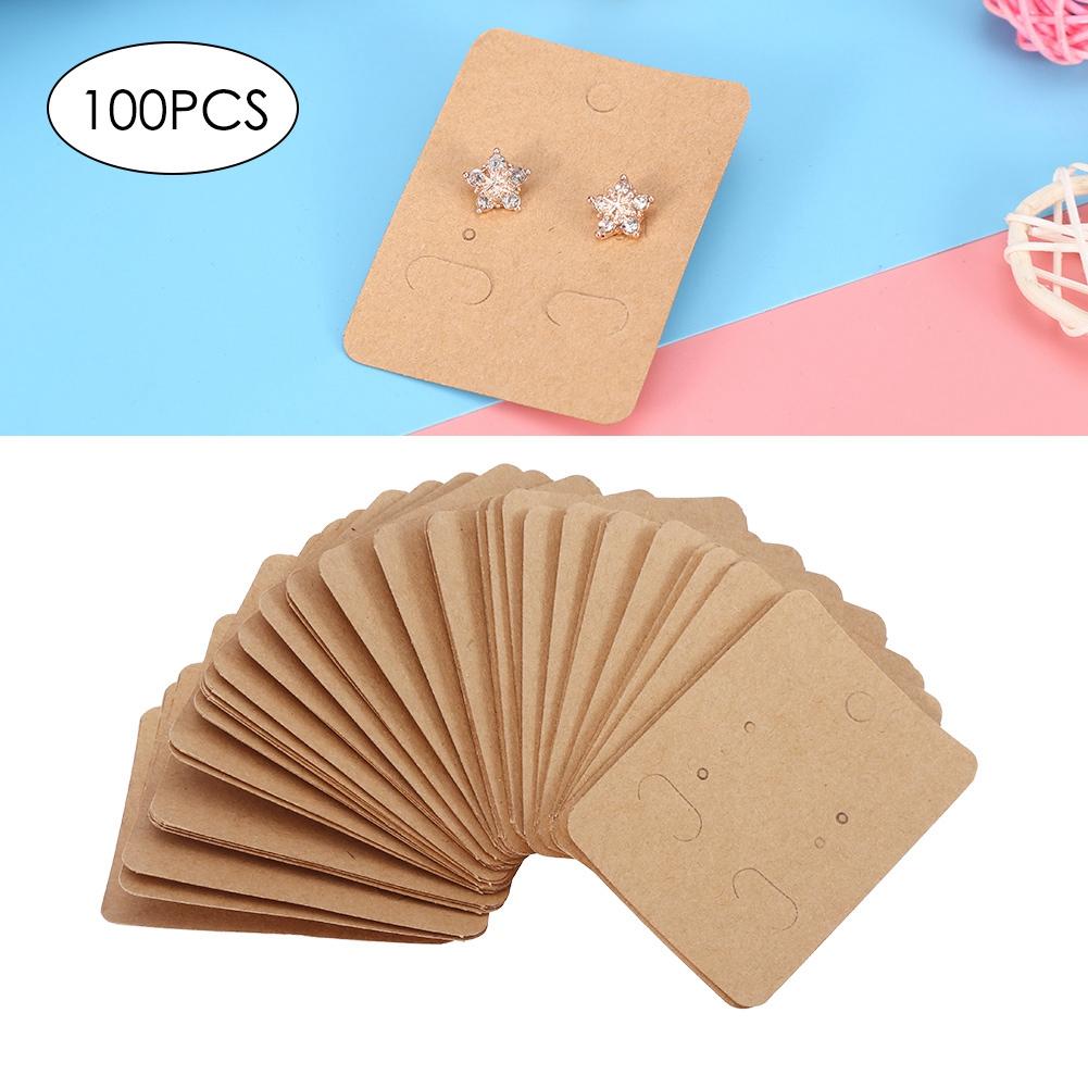 Jewelry Display Storage Paper Cards Earring Ear Stud Necklace Hairpin Hanging Card