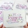 10Pcs Korean Cute Cartoon Bear Rabbit Sealing Stickers Large Aircraft Box Bubble Mailer DIY Decor Label Sticker Lovely Packaging