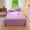 White Flower Printed Bed Sheet Set Simple Pink Cotton bedspread Thickened Bedding Set Luxury Soft Flat Sheet with Pillowcases