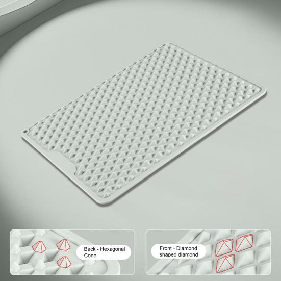 Foldable Foot Massage Mat Non-Slip Wear Resistant Anti-Fatigue Double-Sided Silicone Cushion Portable