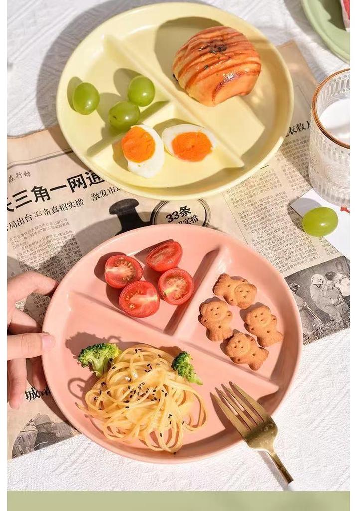 Japanese Style Portion Control Meal Plate for Weight Loss - Adult Single Serving Compartment Plate