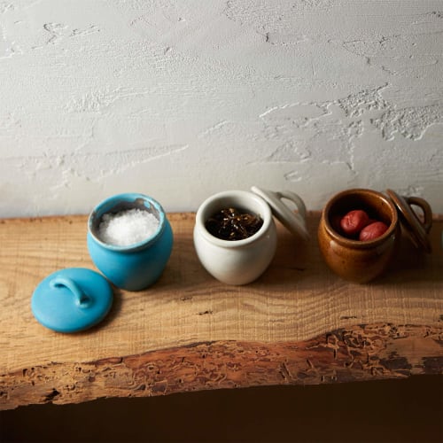 Rikizo Jyobi Round Jar, Small, White, Diameter 6.5cm x Height 9cm, Capacity 120ml, Made in Japan, R-922699