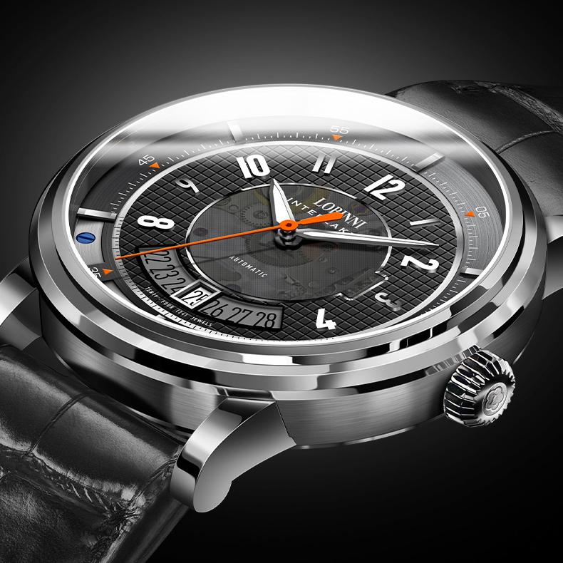 High Quality Seiko Mechanical Automatic Mens Watch Custom Logo Private Label with Water Resistant Leather Band Japan Movement