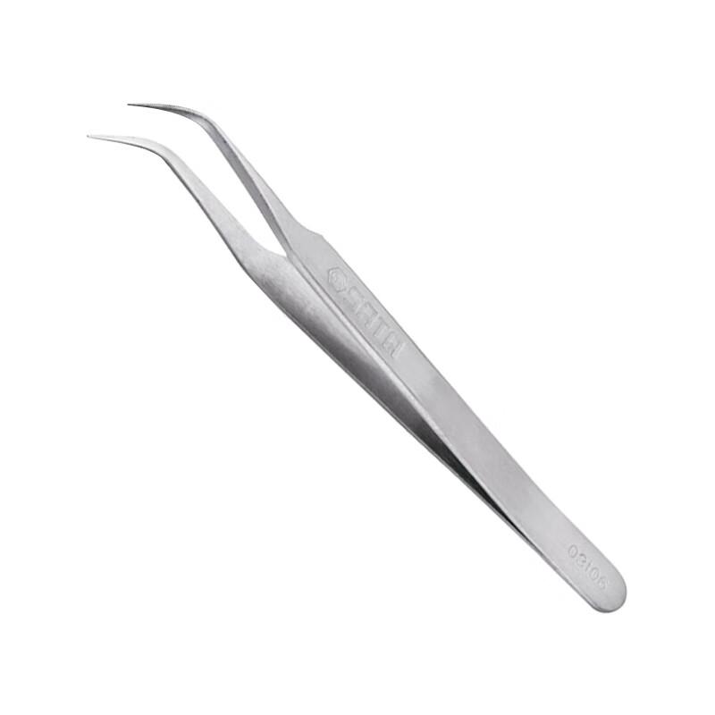 SATA Angled Precision Tweezers 118mm