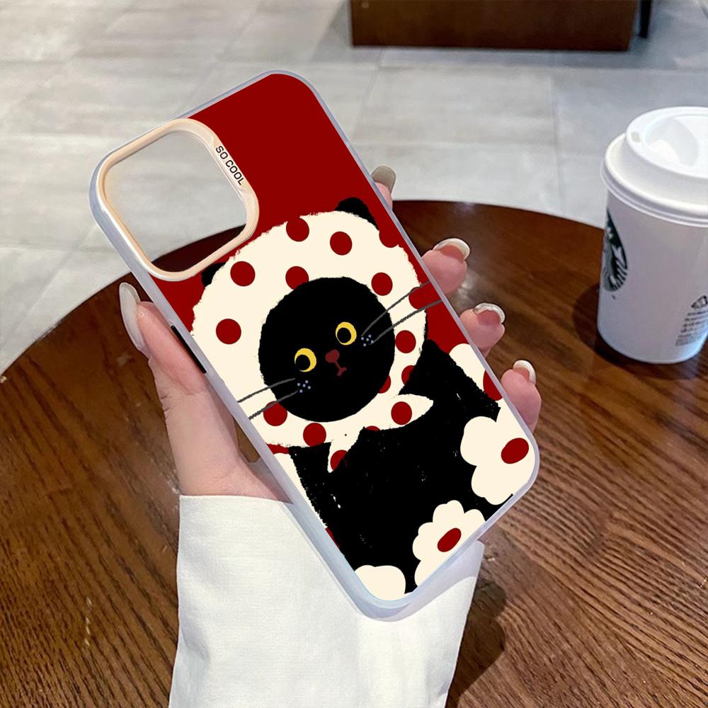 

Cute Animal dog pattern lovely design Phone Case Gradient IMD Colorful Silver Suitable case for iPhone17 16 15 14 13 12 Pro Max iPhone Air