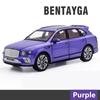 1/24 Bentley Bentayga SUV Alloy Luxy Car Model Diecast Metal Toy Vehicles Car Model Simulation Sound and Light Collection Gift
