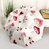 1pc Mushroom Hearts Automatic Open/close, All-Season Portable Folding Umbrella, Travel, Everyday, Formal Events - Compact Luxury Parasol, Outdoor Acce