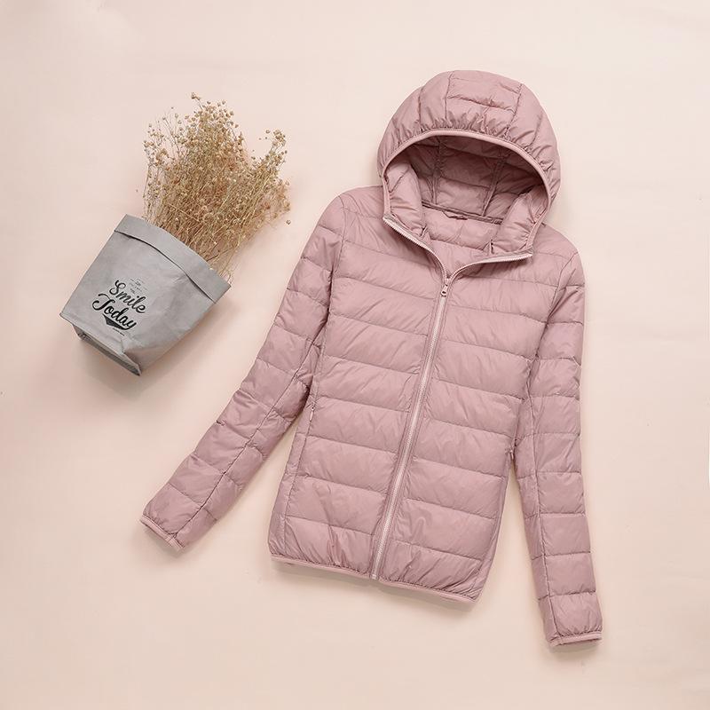 New Light Down Jacket Women's Short White Duck Down Fashion Autumn and Winter Light Jacket