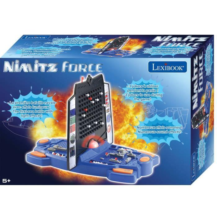 Jeux Societe - Gt2500 Nimitz Bataille Navale Effets Lumineux Sonores 3 Jokers Bleu/noir.