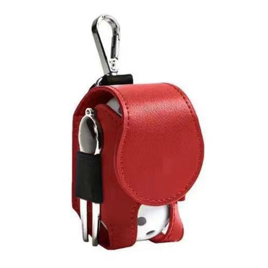 

Golf Ball Waist Bag with Clip Waterproof Faux Leather Golf Ball Tee Tools Accessories Organizer Pouch Holder Men Women Golf Enthusiasts Gift B