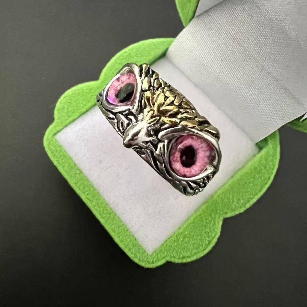 Retro Owl Adjustable Ring: Unisex, Creative Design