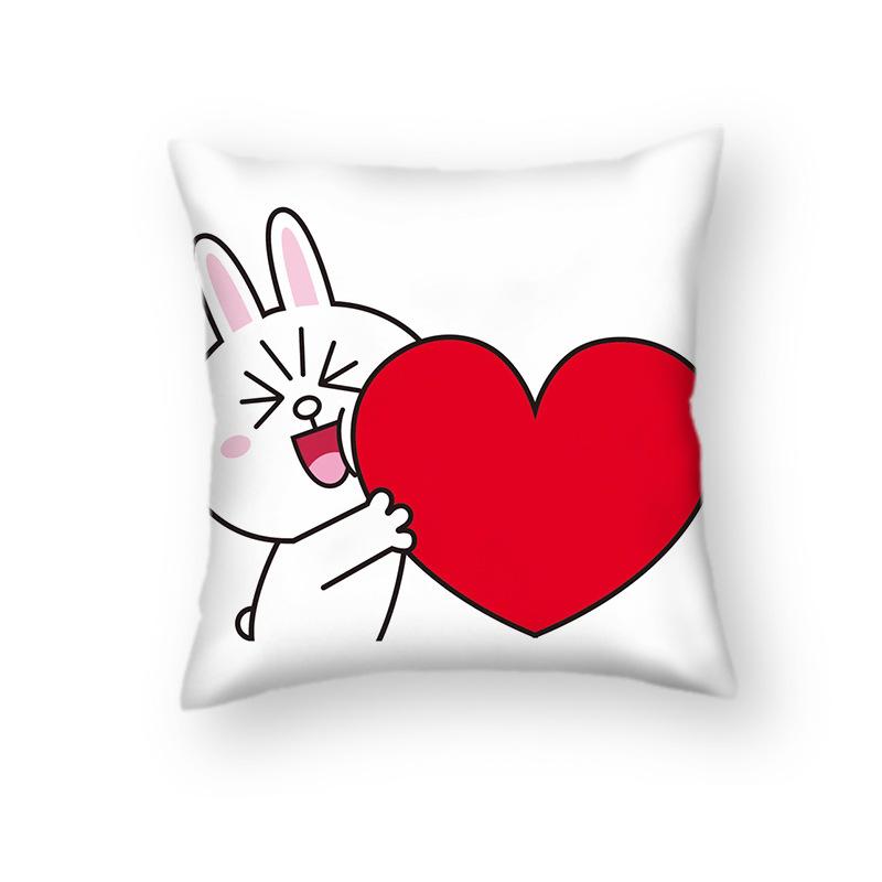 New Cartoon Doll Home Cute Pillow Cushion Cover Couple Gift Nap Sofa Car Gift Pillow