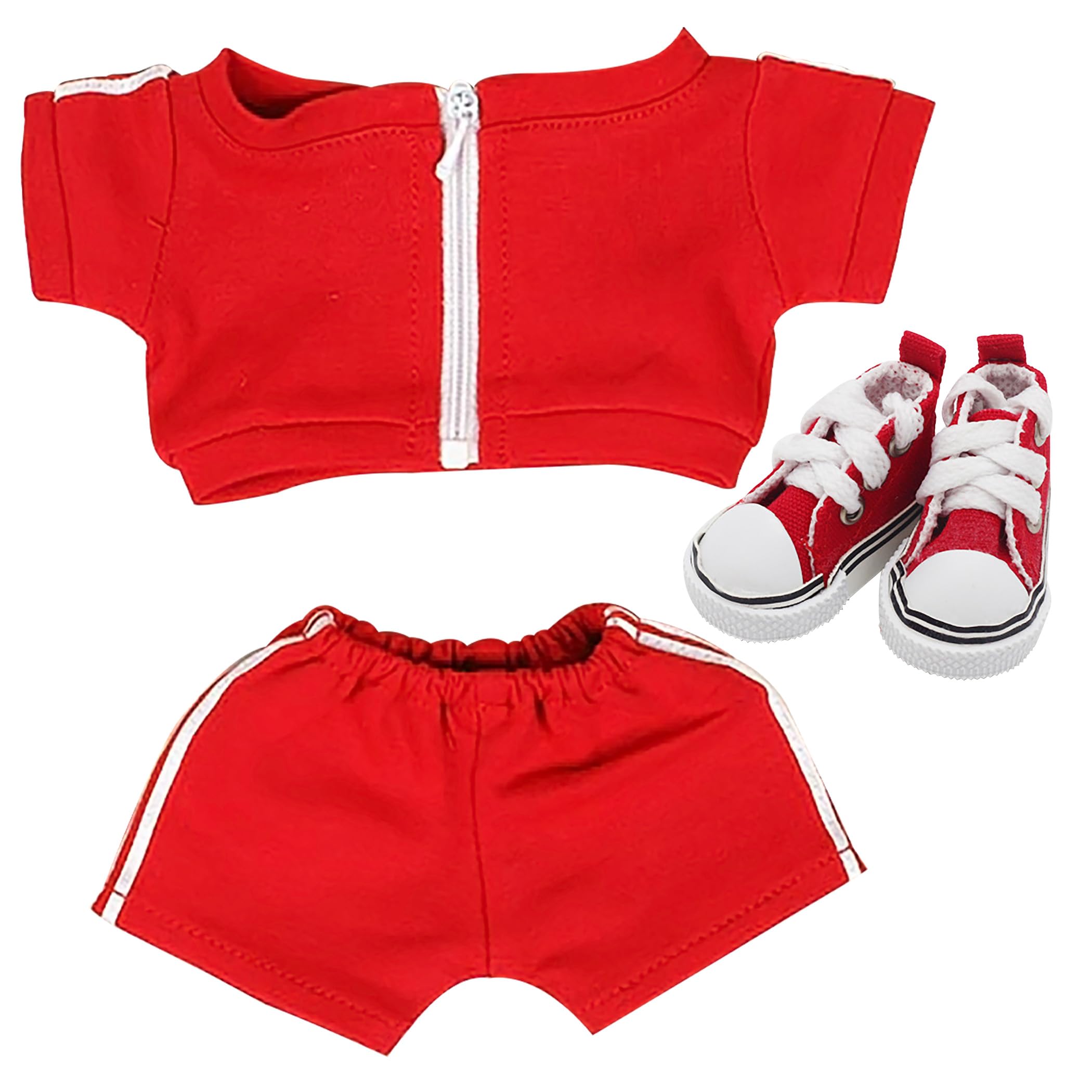 

Felimoa Plush Doll Clothes, Fits 20cm Dolls, Jersey, Shoes, 3-Piece Set