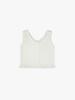 Pink Pineapple Frill Punching Knit Vest_Ivory