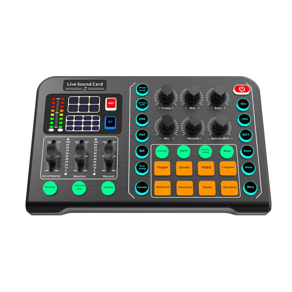 

HD M6 Live Sound Card Recording Karaoke Podcast Music Studio Equipment Usb Audio Interface For Electric Guitar Recording Mixer