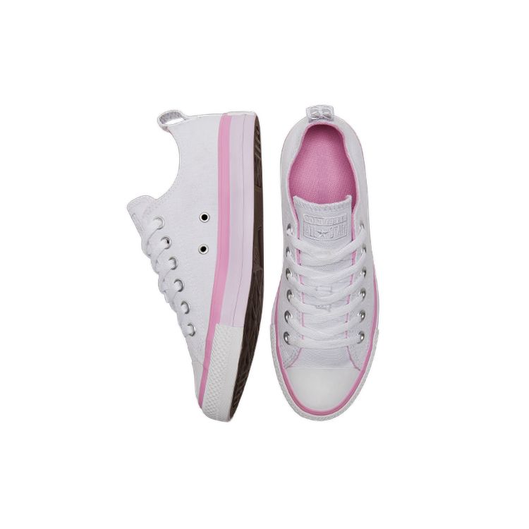 Converse Chuck Taylor All Star Casual Versatile Low Top Canvas Shoes Women Sneakers White Pink Purple A00544C