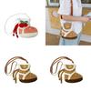 Plush Cartoon Shoe Shaped Shoulder Bag For Girls With Zipper Closure And Inner Pouch