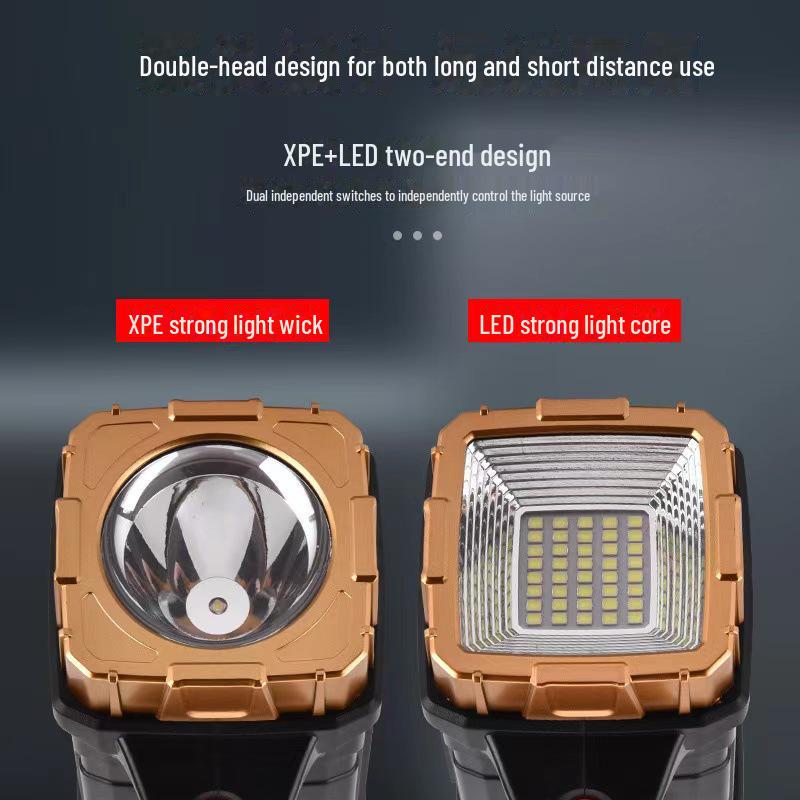Rechargeable Solar Flashlight: Super Bright, Long Battery Life, Multi-Function Searchlight for Outdoor Emergency Use