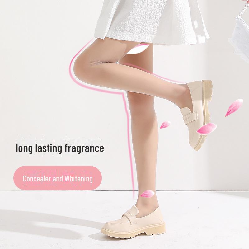 Fenna Moisturizing Anti-Snag Silk Leg Mask Socks - Sun Protection & Skin Care Rose Stockings.