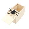 Spider Wooden Box Scare Toy Prank Reusable Funny Play Joke Toy  Funny Scare Toy  Party Props for Adults Kids Gift
