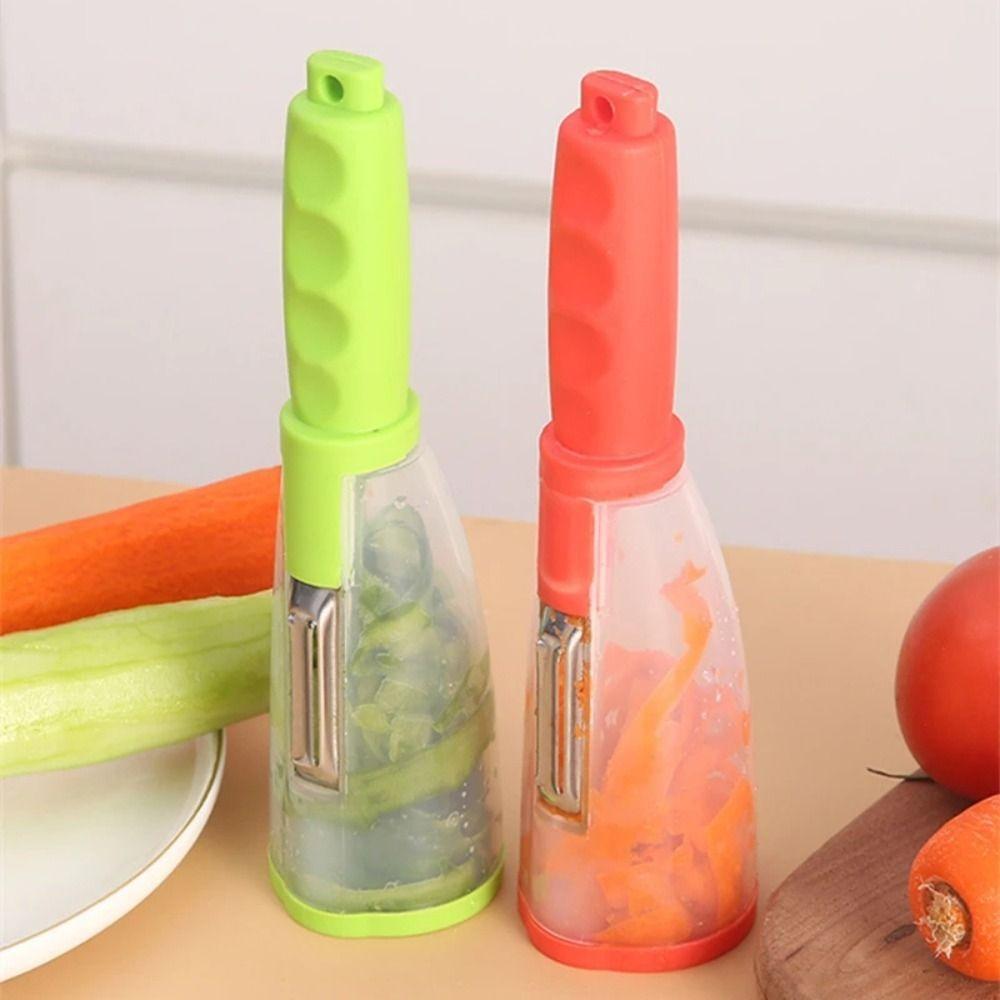 With Storage Box Peeling Knife Stainless Steel Knife Peeler Daily Cooking Preparation