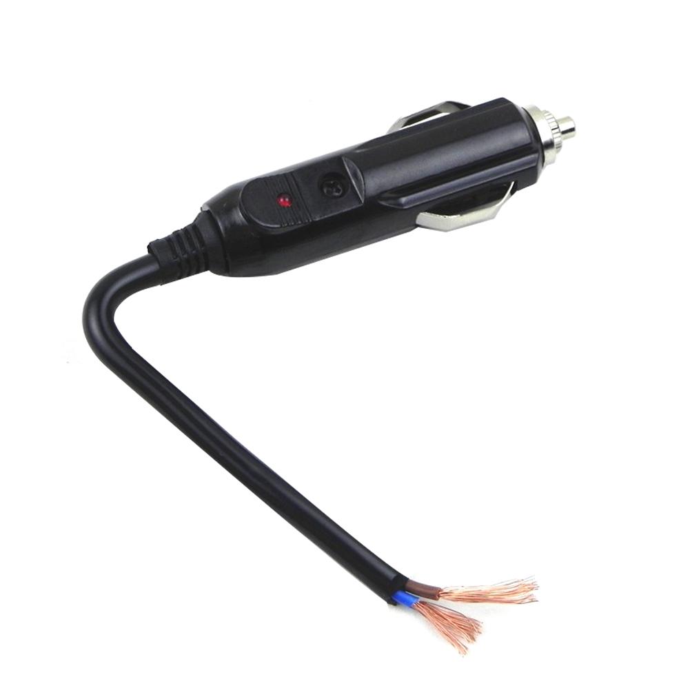 

Universal 12V 24V Car Interior Cigarette Lighter Plug Male LED Socket Plug Connector Adapter Car Cigarette Lighter Accessories чорний