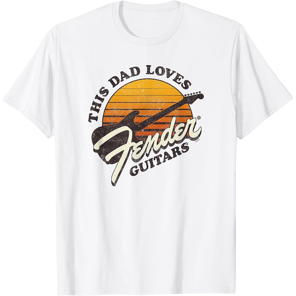 Fender Father s Day This Dad Loves Fender Guitars Tee