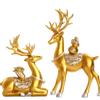 Fortune Deer Wealth-Attracting Ornament for Living Room and Cabinet – Perfect Housewarming or Opening Gift