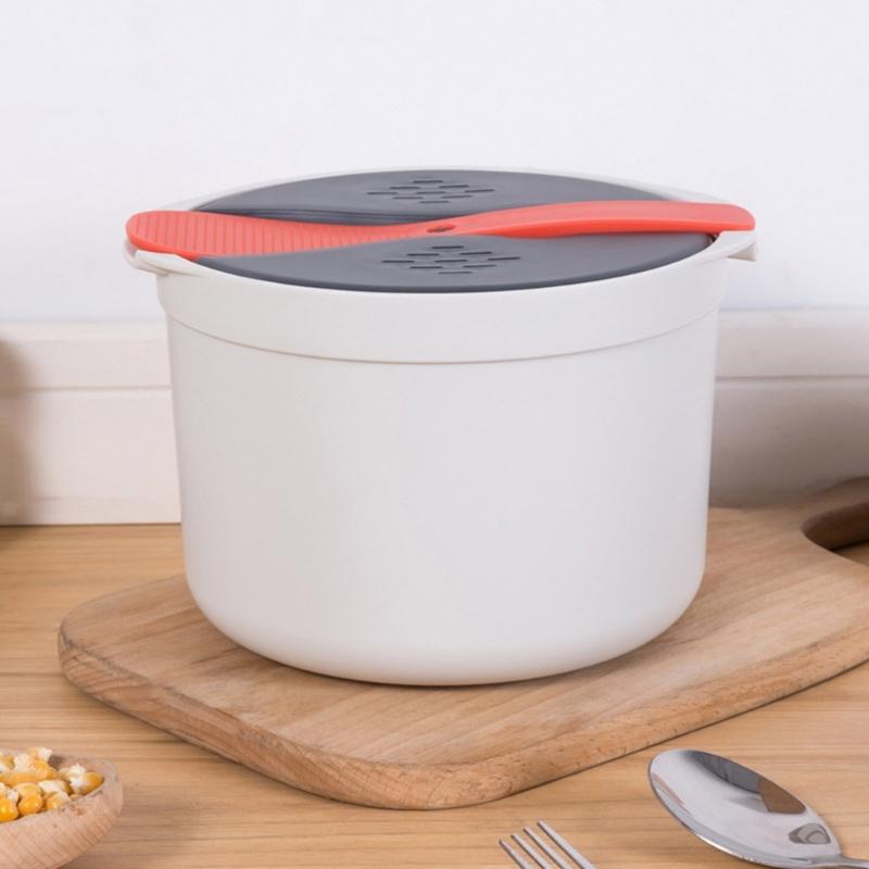 Durable Microwave Food Container Cooker Practical Microwave Cooker Innovative Microwave Rice Cooker for Healthy Cooking