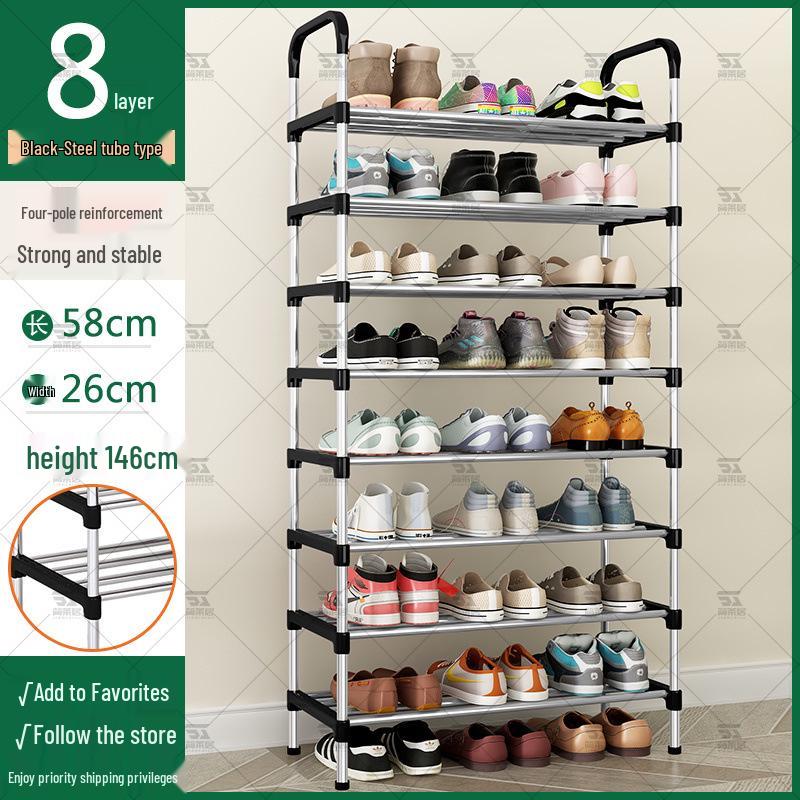 Slim Multi-Tier Shoe Rack for Entryway or Dorm