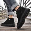 Male Comfortable High Top Hiking Shoe Men Winter Plush Snow Boots 2026 New Arrival Lace-Up Men's Ankle Boots Non-Slip Male Shoes