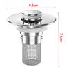 Stainless Steel Bathroom Sink Drain Strainer Removable Basket Drain Stopper  Shower Sink