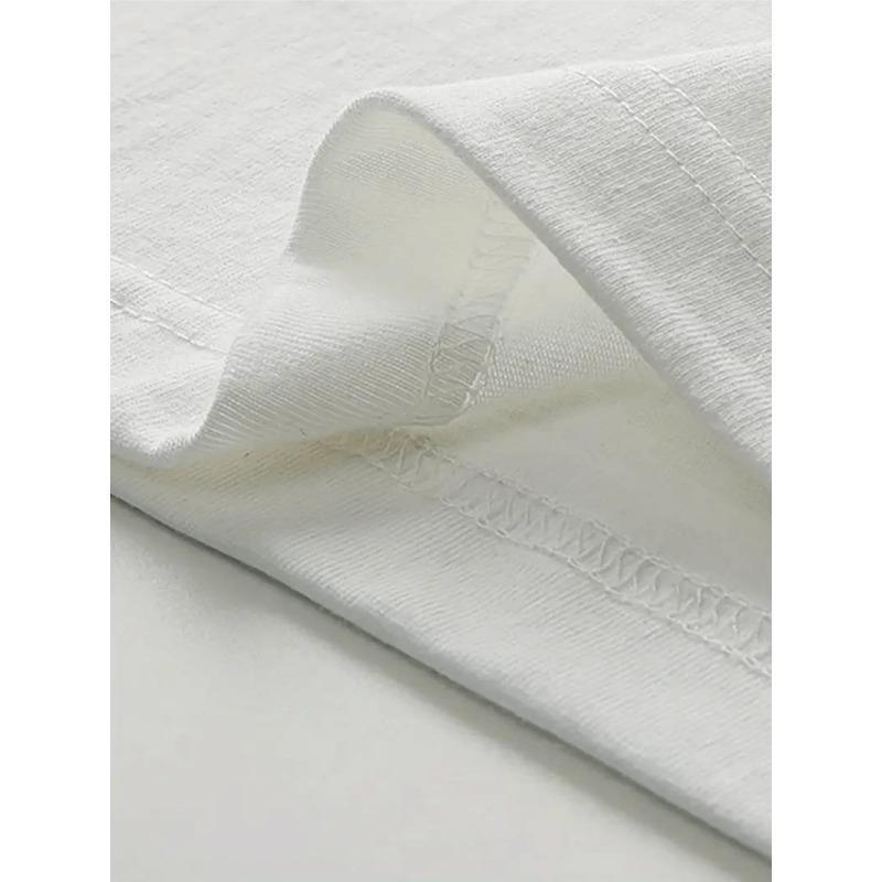 European Size Flower Womens TShirt Comfortable Crew Neck Casual Polyester Blend ShortSleeves Soft Breathable Top