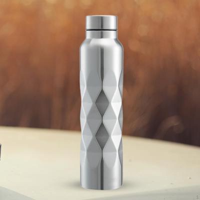 Garrafa de água de aço inoxidável de parede única de metal para beber frio