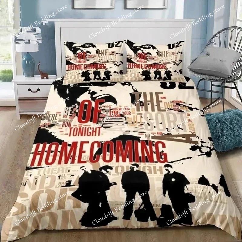 Rock U2 Band Bedding Set Quilt Cover Pillowcase Comforter king Queen Size Boys Adult Duvet Cover Bed Set