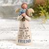 Angel Ornament Exquisite Workmanship Friendship Angel Statue Resin Angel Sculpture for Home Decoration