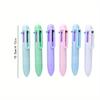 10 Stück 0,5 mm Macaron 6 Farben Kugelschreiber Mini Tragbar Tasche Schreibwaren Schreibwerkzeug Farbe Kugelschreiber