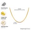 3MM Edelstahl Klinge Kette Halskette Hip Hop Damen Halsketten Feine Hochzeitsfeier Choker Schlüsselbein Schmuck Geschenk