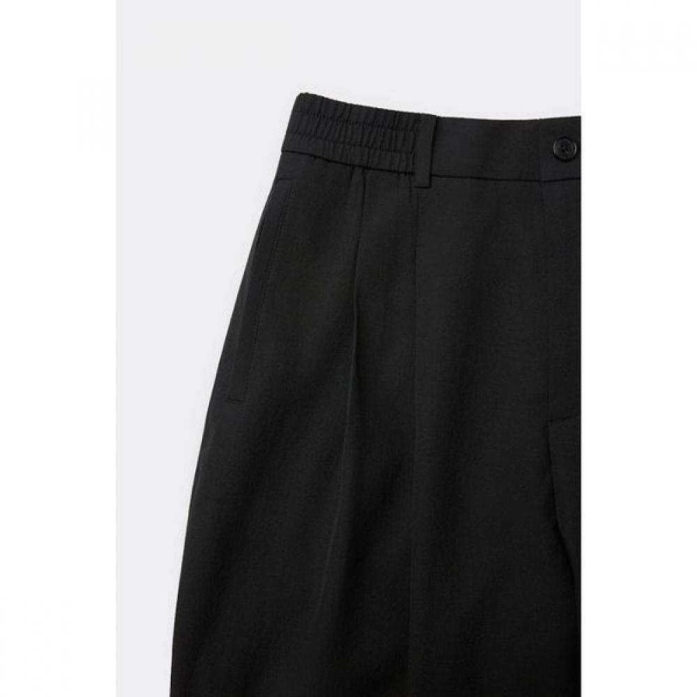 Customellow Black Baggy Pants Two Tuck C9pam26301bkx