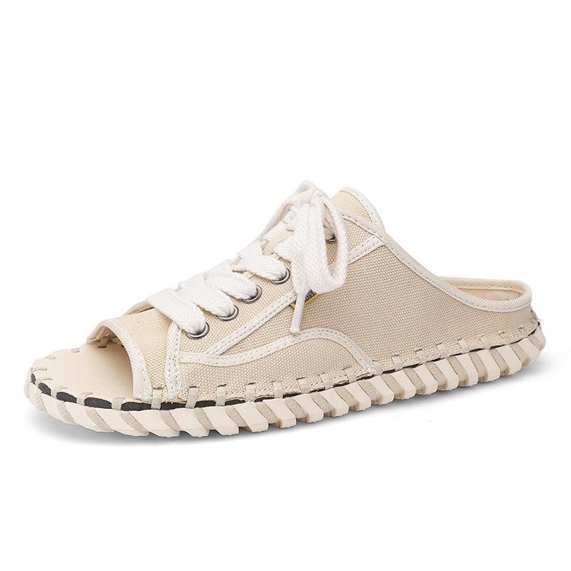 Handmade Men s Summer Sandals: Soft Sole Flip-Flops for Outdoor Beach Wear (2025 New Fashion). 39