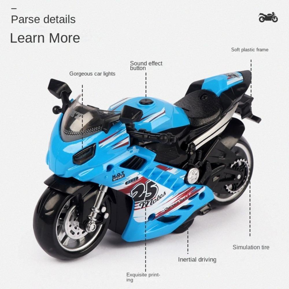 Rennwagen Modell Simulation Motorrad Spielzeug Lichter Mini Motorräder Musik Spielzeug Pädagogisch