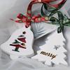 Variety Perforated Christmas Tree Snowflake Elk Bell Scented Gypsum Diffuser Tags Christmas Pendants Epoxy Resin Molds for