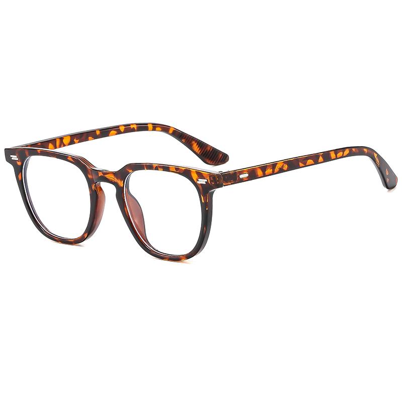 New Style Glasses Trendy Rice Nail Flat Glasses For Men And Women Fashionable Square Glasses Frames 3875