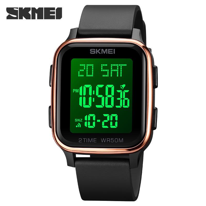 Shikemei 1858 Waterproof Dual Display Square Digital Watch