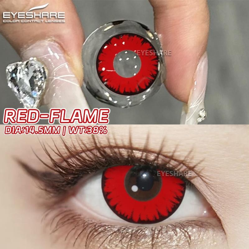 Eyeshare 1 Paar Halloween Kontaktlinsen 14,5 mm Blindes Auge Anime Jährlich Natürlich Farbige Kontaktlinsen