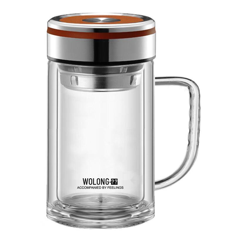 

WoLong Double Wall Glass Mug with Handle (4-Pack)