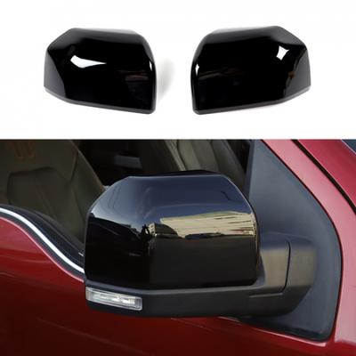 2x Exterior Rear View Side Mirror Decor Cover Trim For Ford F150 2015- Black