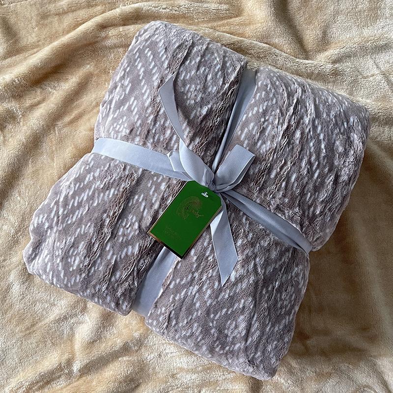 

Офисное одеяло для сна Кровать Диван Путешествия Кемпинг Супермягкое и Удобное Шерстяное Одеяло, Толстое и Теплое Одеяло для Дивана коричневый