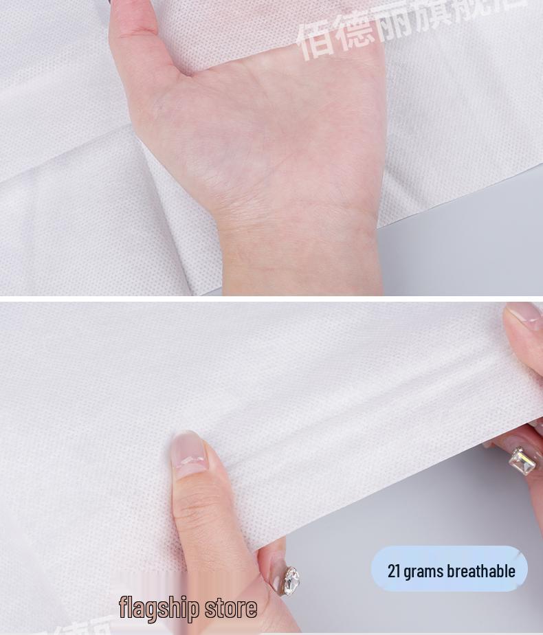 Thick Disposable Massage Bed Sheets with Face Hole - Non-Woven Breathable Material for Beauty Salons